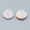 Natural White Shell Mother of Pearl Shell Charms SSHEL-S260-097C-2