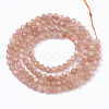 Natural Sunstone Beads Strands G-R462-036-2