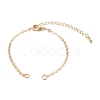 Brass Cable Chain Bracelet Makings AJEW-JB00931-1