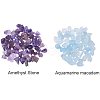 Natural Amethyst and Natural Aquamarine Chips Beads G-PH0031-01-3