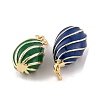 Brass Enamel Pendants KK-E112-16G-3