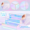 Iridescent Acrylic Display Risers ODIS-WH0048-01-4