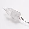 Natural Quartz Crystal Pointed Dowsing Pendulums G-E338-07F-1