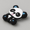 Panda Silicone Beads SIL-WH0002-82A-2