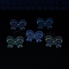 UV Plating Luminous Transparent Acrylic Beads OACR-P010-07E-4