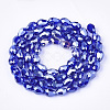 Electroplate Glass Beads Strands EGLA-T013-05B-2