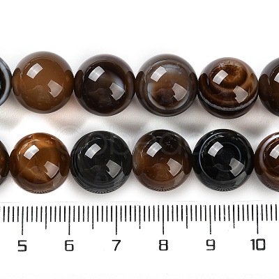 Natural Eye Agate Beads Strands G-NH0019-F01-01-1