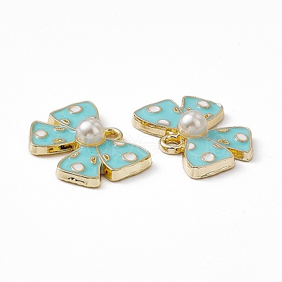 Alloy Enamel Pendants PALLOY-P287-05LG-01-1