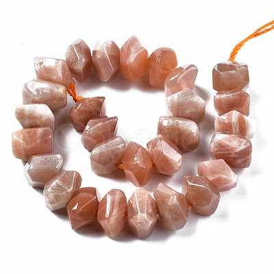 Natural Sunstone Beads Strands G-S376-007-1