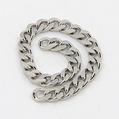 Non-Tarnish 3.28 Feet 304 Stainless Steel Twist Chains X-CHS-K001-19-3mm-1