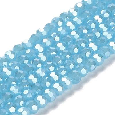 Electroplate Glass Beads Strands EGLA-A035-J6mm-A04-1