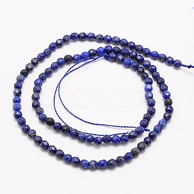 Natural Lapis Lazuli Beads Strands X-G-G545-18-1