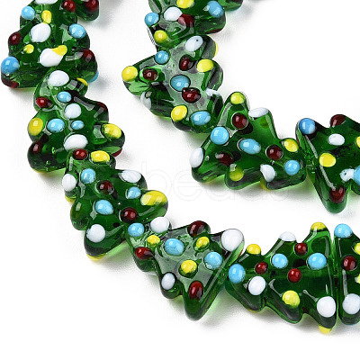 Handmade Bumpy Lampwork Beads Strands LAMP-Q031-012-1