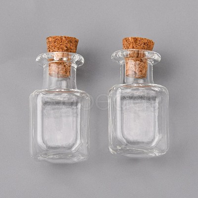 DIY Glass Wishing Bottles Dangle Earring Making Kit DIY-FS0002-75-1