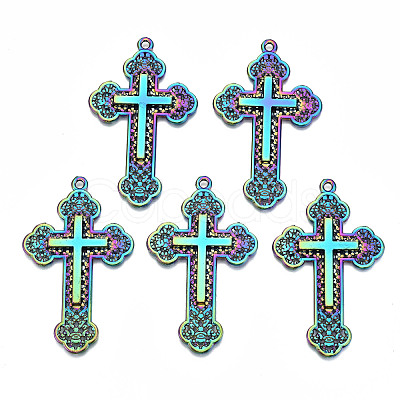 Rainbow Color Alloy Big Pendants X-PALLOY-S180-014-RS-1