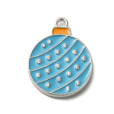 Winter Theme Alloy Enamel Pendants ENAM-M002-05W-P-1