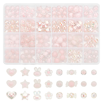 ARRICRAFT Transparent Acrylic Beads TACR-AR0001-25-1