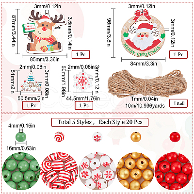 SUNNYCLUE DIY Christmas Decoration Making Kits DIY-SC0019-41-1