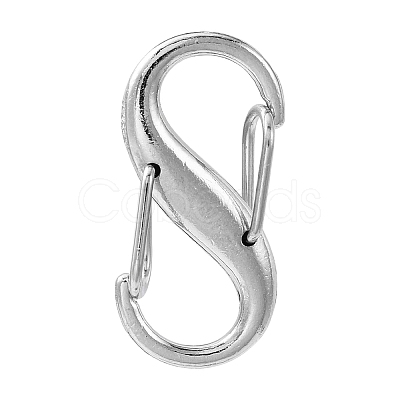 Alloy Double S Snap Hook Spring Keychain Clasps FIND-YW0004-08P-1