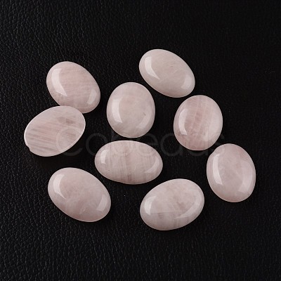 Oval Natural Rose Quartz Cabochons G-I171-22x30mm-07-1