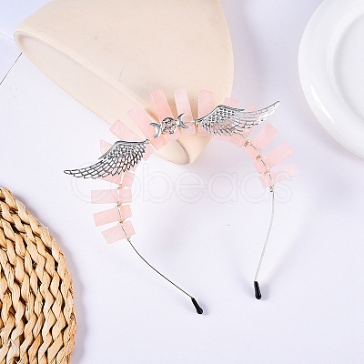 Hollow Triple Moon with Wing Metal Crown Hair Bands PW-WG32825-03-1