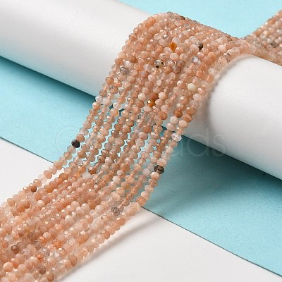 Natural Multi-Moonstone Beads Strands G-M426-A02-01-1