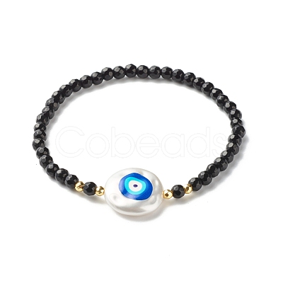 Love & Evil Eye & Heart Pattern Braided Bead Bracelets Set for Girl Women BJEW-JB06959-1