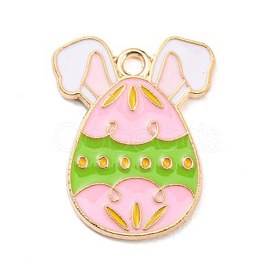 Easter Alloy Enamel Pendants ENAM-P251-A01-KCG05-1