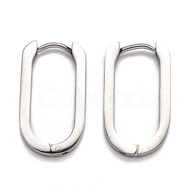 Tarnish Resistant 304 Stainless Steel Huggie Hoop Earrings STAS-H156-11C-P-1