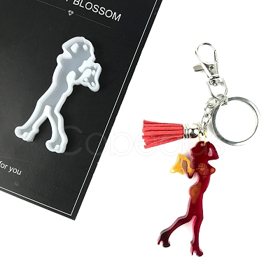 Human Shape Keychain Molds Food Grade Silicone Statue Molds SIMO-PW0001-364-1