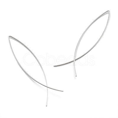 Minimalist Brass Earrings EJEW-TA0010-01S-1