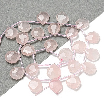 Natural Rose Quartz Beads Strands G-P544-C06-01-1