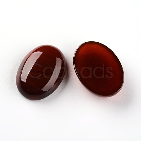 Oval Natural Carnelian Cabochons G-I171-18x25mm-03-1