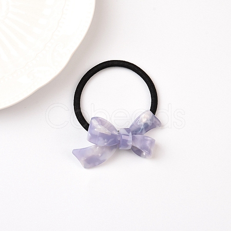 Bowknot Cellulose Acetate(Resin) Hair Ties PW-WG28579-06-1