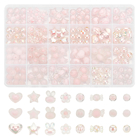 ARRICRAFT Transparent Acrylic Beads TACR-AR0001-25-1