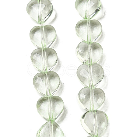 Baking Paint Transparent Glass Beads Strands DGLA-A08-T8mm-KD02-1