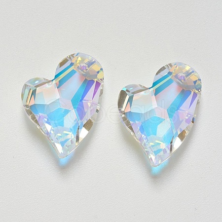 K9 Glass Rhinestone Pendants GLAA-F083-01B-05-1