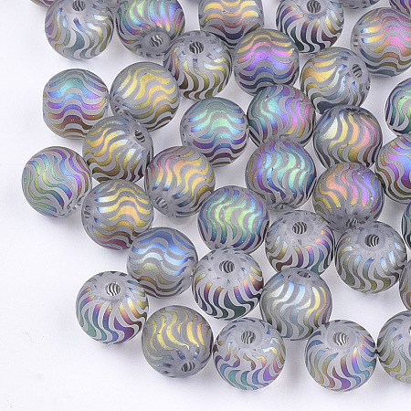 Electroplate Glass Beads X-EGLA-S178-02E-1