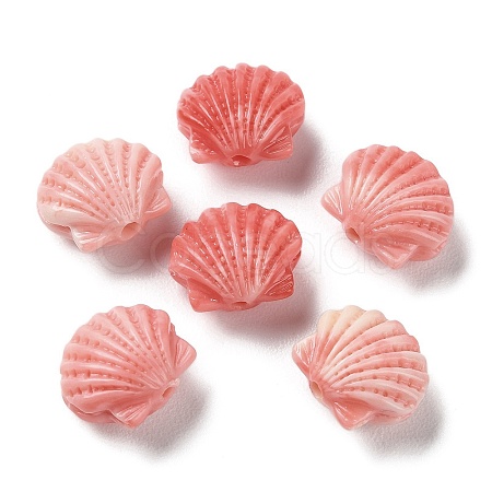 Synthetic Shell Dyed Beads SHEL-K007-03-1