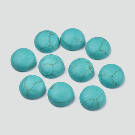 Synthetic Turquoise Cabochons G-P393-R64-12MM-1