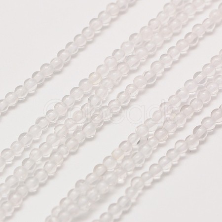 Grade AA Natural Quartz Crystal Round Beads Strands G-A130-2mm-30-1