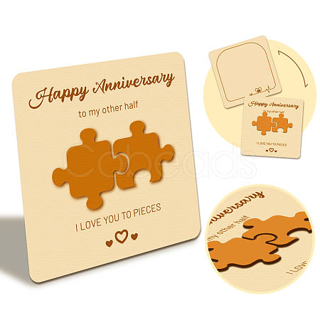 Wooden Commemorative Cards WOOD-WH0040-004-1
