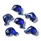 Transparent Lampwork Beads, Dolphin, Blue, 15x21x9mm, Hole: 1mm, about 35~40pcs/100g