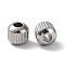 Non-Tarnish 303 Stainless Steel Beads, Rondelle, Stainless Steel Color, 6x5.5mm, Hole: 2.5mm