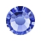 Preciosa&reg Crystal Hotfix Flatback Stones, Czech Crystal, Round(438 11 612 Chaton Rose VIVA 12 &reg), Blue Violet, SS8(2.3~2.5mm)