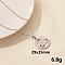 Stainless Steel Trinity Knot Pendant Necklaces, Cable Chain Necklaces for Women