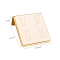 Velvet Rings Display, Rectangle, Beige, 7.9x6.5x3cm