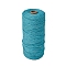 Cotton Macrame Cord, Round Macrame Rope for Wall Hangers, Boho Decorations, DIY Macrame Craft, Dark Turquoise, 3mm, about 109.36 Yards(100m)/Roll