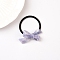 Bowknot Cellulose Acetate(Resin) Hair Ties, Elastic Hair Ties, Ponytail Holder for Women Girls, Medium Purple, 30x55mm