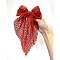 Cloth Snap Hair Clips, Bowknot, Hair Accessories for Women Girls, Red, 380x200mm